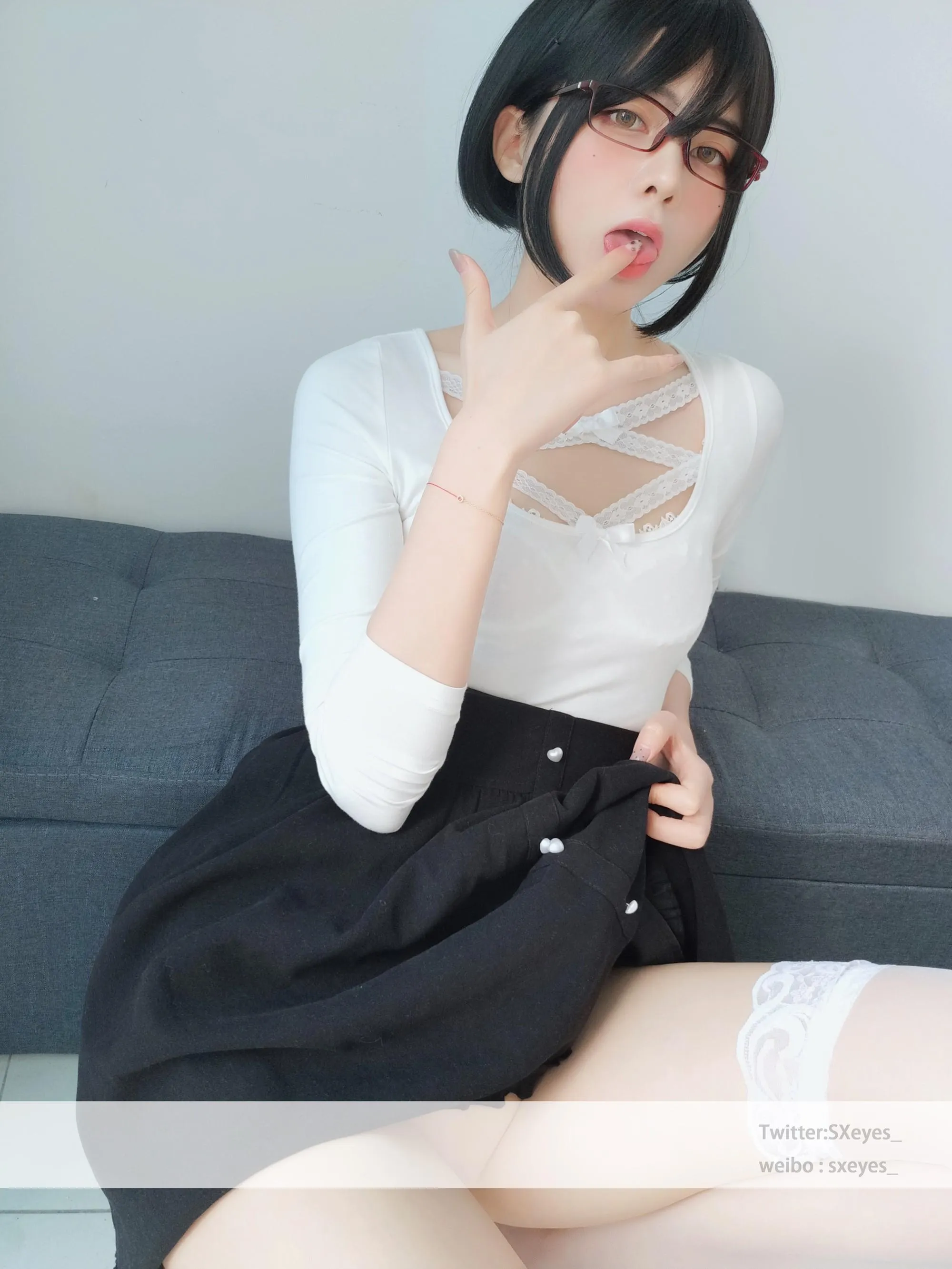 眼酱大魔王w – NO.022 白蕾丝姐姐 [27P]插图